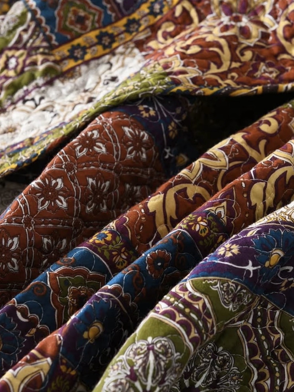 Multicolor Geometric Quilt - Picture 7 of 7